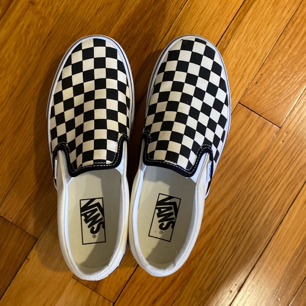 Vans Classic Slip-On Checkerboard Stackform Shoe. Women size 7.0